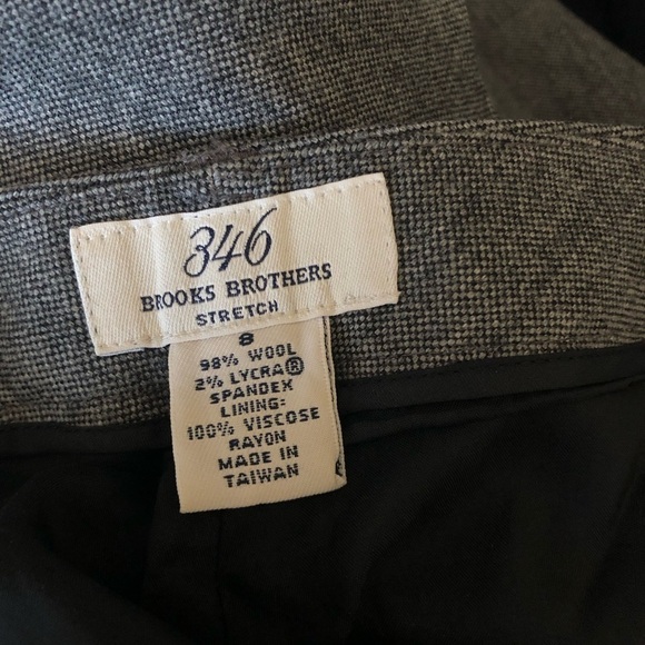 Brooks Brothers Wool Wide Leg Stretch 346 Pants - Picture 5 of 6